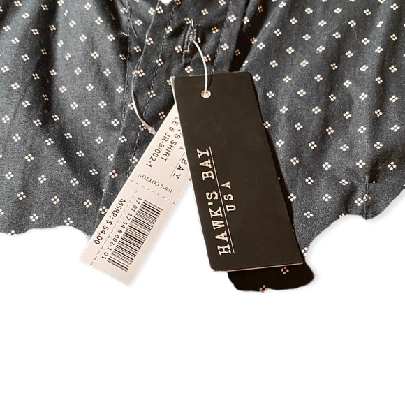 Hawks Bay USA mens button down short sleeve, size 2XL navy blue New NWT. - Picture 10 of 12